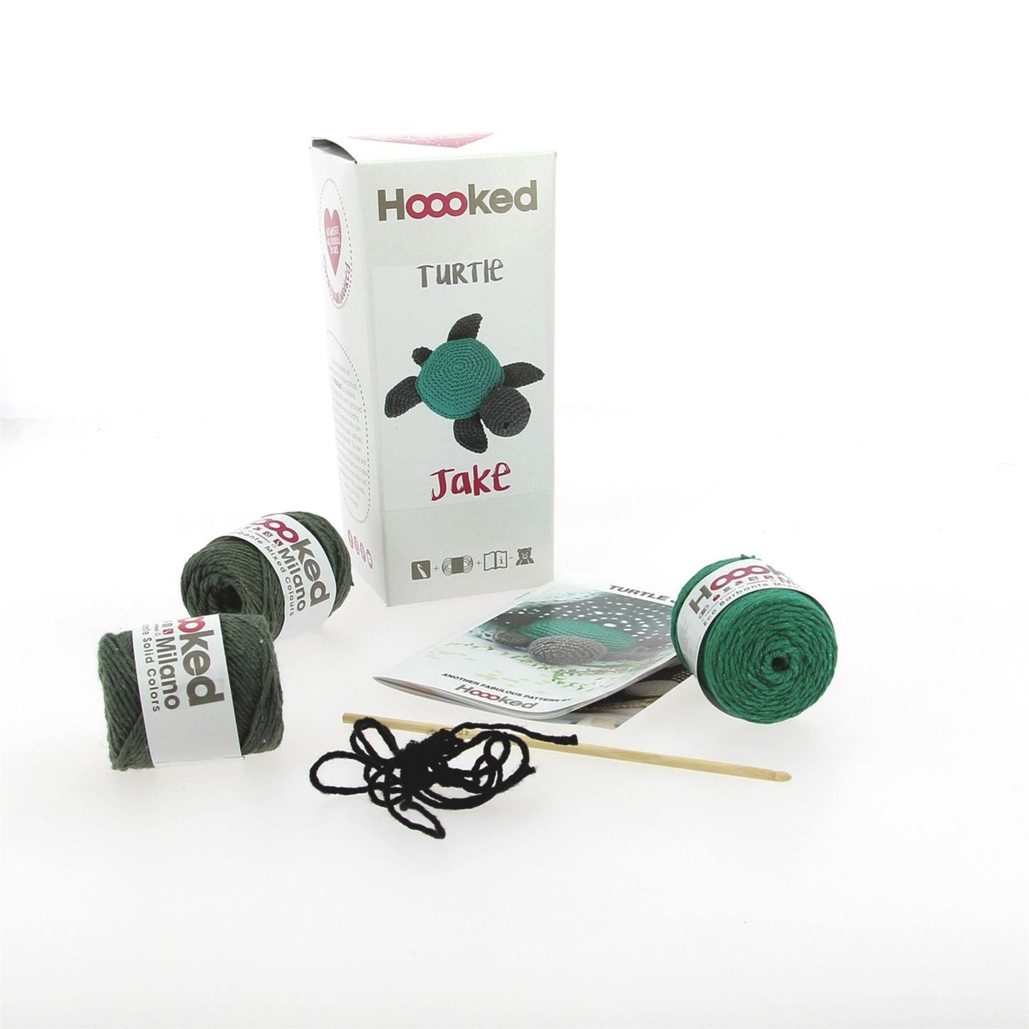 [Hoooked] PAK141 Eco Barbante Milano Aspen Cotton Turtle Jake Crochet Amigurumi Kit