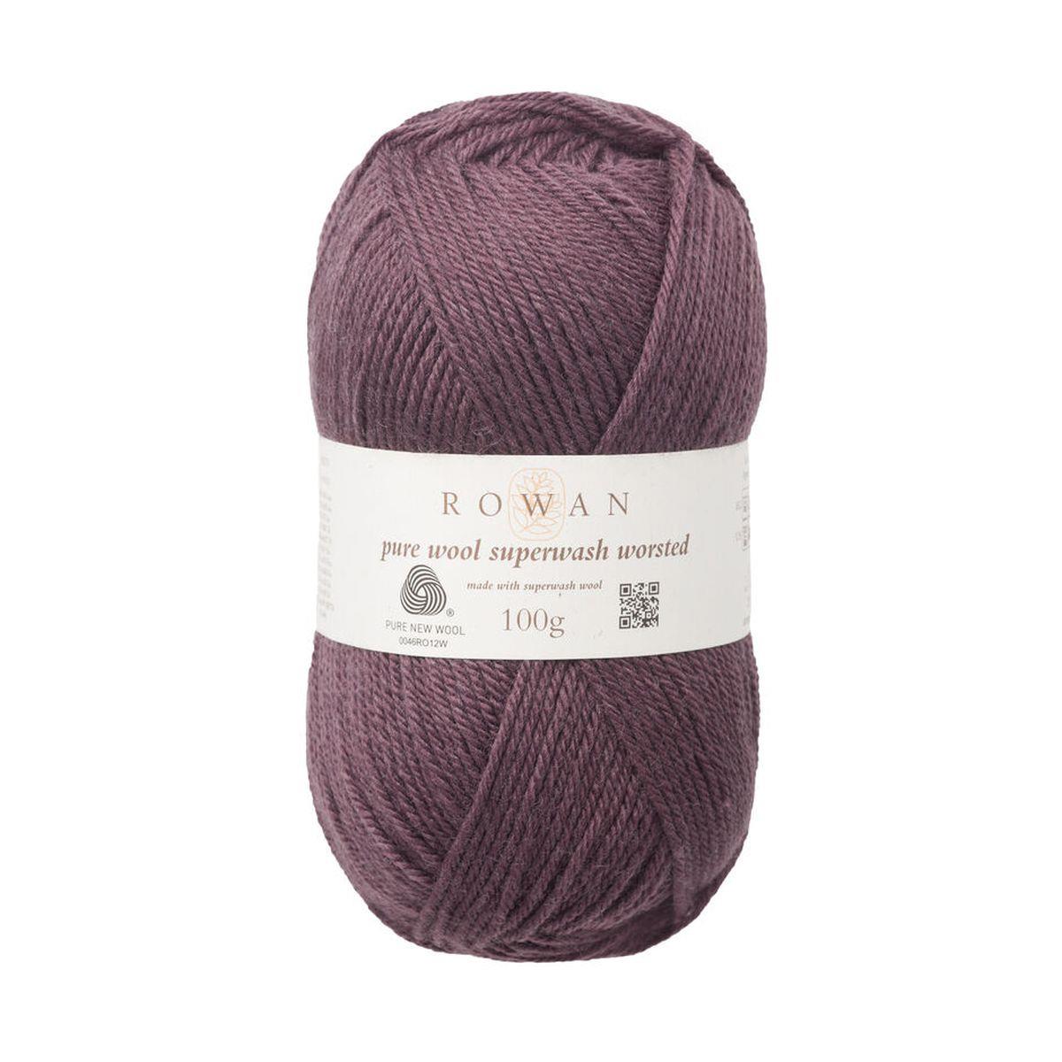 Pure Wool Superwash Worsted 100% Wool Yarn - 100g