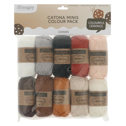 [Scheepjes] 24951 Catona Colour Pack Cookies Yarn - 25g
