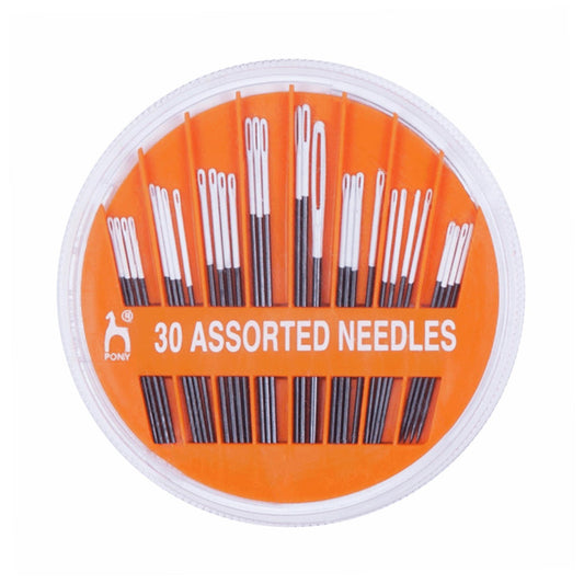 [Pony] Black with White Eye Hand Sewing Needles Assorted Types and Sizes