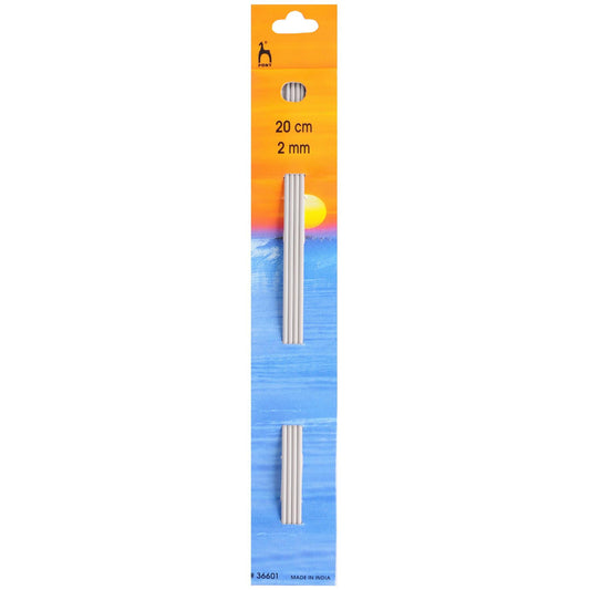 [Pony] Double Ended Knitting Pins - 20Cmx3.00mm, Set of 4