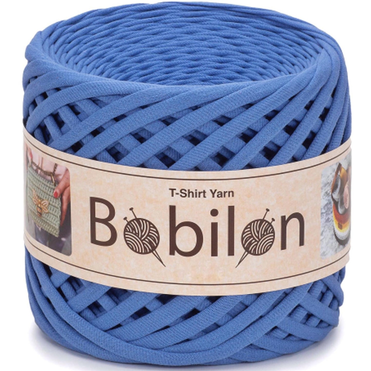 [Bobilon] Mini Cornflower Cotton T-Shirt Yarn - 100M, 5-7mm, 220g