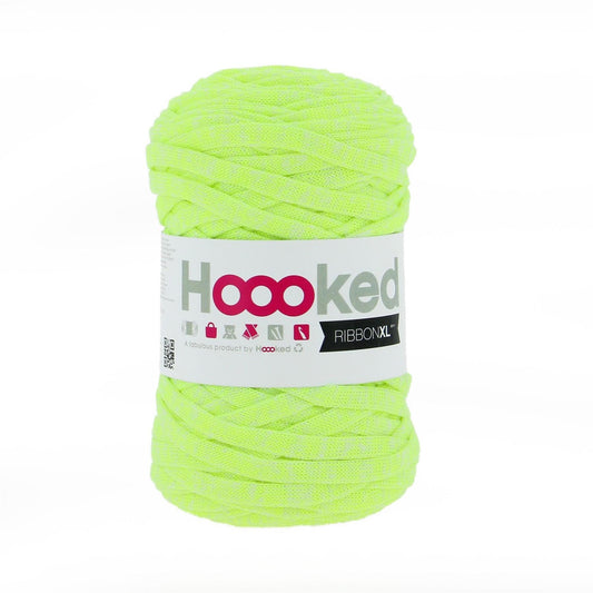[Hoooked] RXL NEON 2 RibbonXL Neon Laser Lemon Cotton Yarn - 120M, 250g