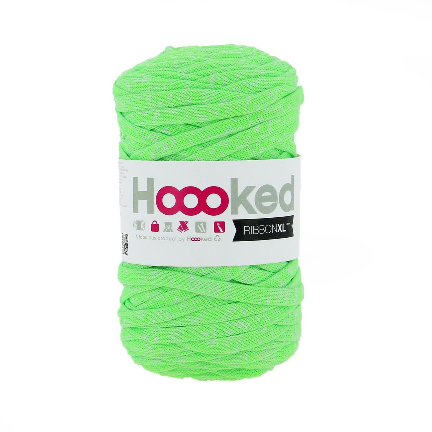 [Hoooked] RXL NEON 1 RibbonXL Neon Electric Lime Cotton Yarn - 120M, 250g
