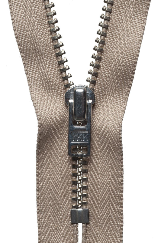 [YKK] Fawn Metal Trouser Zip - 15Cm Or 5.90In