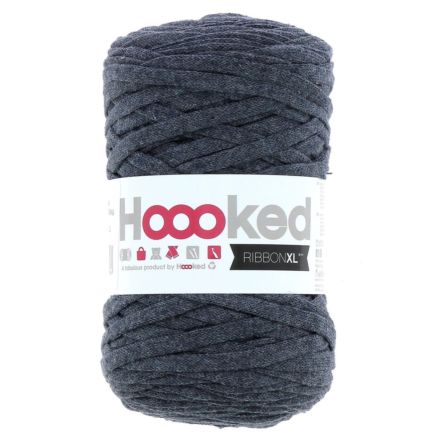 Hoooked RXL SP8 RibbonXL Riverside Jeans 0.8 Cotton T-Shirt Yarn - 120m (393.7'), 250g