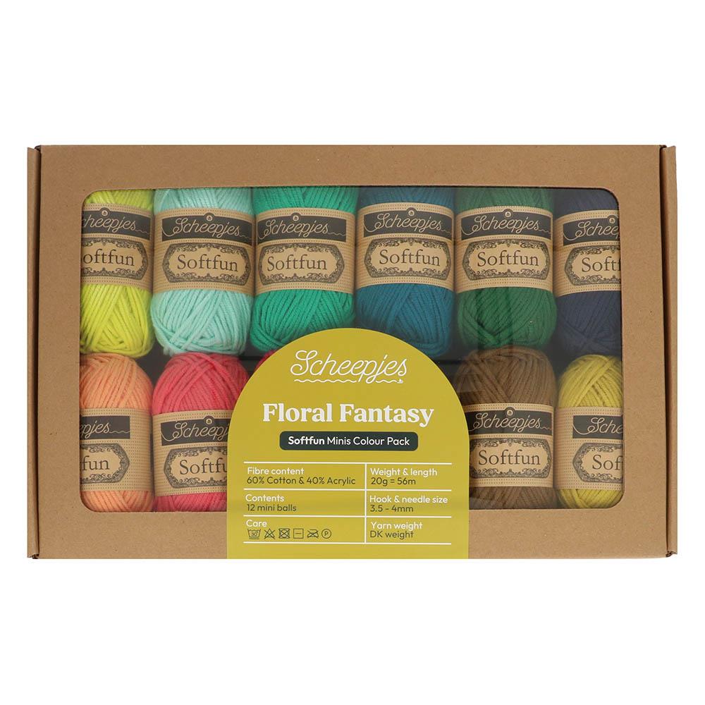 [Scheepjes] 24944 Softfun Colour Pack Floral Fantasy Yarn - 20g